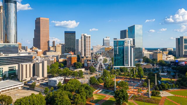 a city view of Atlanta Georgia